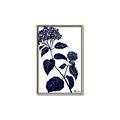 Picture of Blue Flower on White I _GroupedProduct_Rectangle_Portrait_Canvas_Framed_