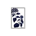 Picture of Blue Flower on White I _GroupedProduct_Rectangle_Portrait_Canvas_Framed_