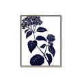 Picture of Blue Flower on White I _GroupedProduct_Rectangle_Portrait_Canvas_Framed_
