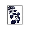 Picture of Blue Flower on White I _GroupedProduct_Rectangle_Portrait_Canvas_Framed_