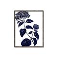 Picture of Blue Flower on White I _GroupedProduct_Rectangle_Portrait_Canvas_Framed_