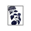 Picture of Blue Flower on White I _GroupedProduct_Rectangle_Portrait_Canvas_Framed_