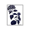Picture of Blue Flower on White I _GroupedProduct_Rectangle_Portrait_Canvas_Framed_