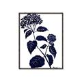 Picture of Blue Flower on White I _GroupedProduct_Rectangle_Portrait_Canvas_Framed_
