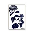 Picture of Blue Flower on White I _GroupedProduct_Rectangle_Portrait_Canvas_Framed_