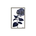 Picture of Blue Flower on White II  _GroupedProduct_Rectangle_Portrait_Canvas_Framed_