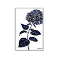 Picture of Blue Flower on White II  _GroupedProduct_Rectangle_Portrait_Canvas_Framed_