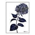 Picture of Blue Flower on White II  _GroupedProduct_Rectangle_Portrait_Canvas_Framed_