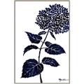 Picture of Blue Flower on White II  _GroupedProduct_Rectangle_Portrait_Canvas_Framed_
