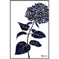 Picture of Blue Flower on White II  _GroupedProduct_Rectangle_Portrait_Canvas_Framed_
