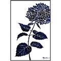 Picture of Blue Flower on White II  _GroupedProduct_Rectangle_Portrait_Canvas_Framed_