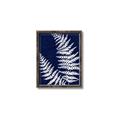 Picture of Fern on blue II _GroupedProduct_Rectangle_Portrait_Canvas_Framed_