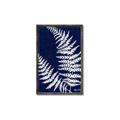 Picture of Fern on blue II _GroupedProduct_Rectangle_Portrait_Canvas_Framed_