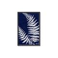 Picture of Fern on blue II _GroupedProduct_Rectangle_Portrait_Canvas_Framed_