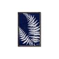 Picture of Fern on blue II _GroupedProduct_Rectangle_Portrait_Canvas_Framed_