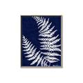 Picture of Fern on blue II _GroupedProduct_Rectangle_Portrait_Canvas_Framed_