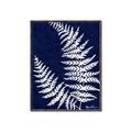 Picture of Fern on blue II _GroupedProduct_Rectangle_Portrait_Canvas_Framed_