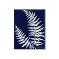 Picture of Fern on blue II _GroupedProduct_Rectangle_Portrait_Canvas_Framed_
