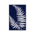 Picture of Fern on blue II _GroupedProduct_Rectangle_Portrait_Canvas_Framed_