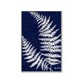 Picture of Fern on blue II _GroupedProduct_Rectangle_Portrait_Canvas_Framed_