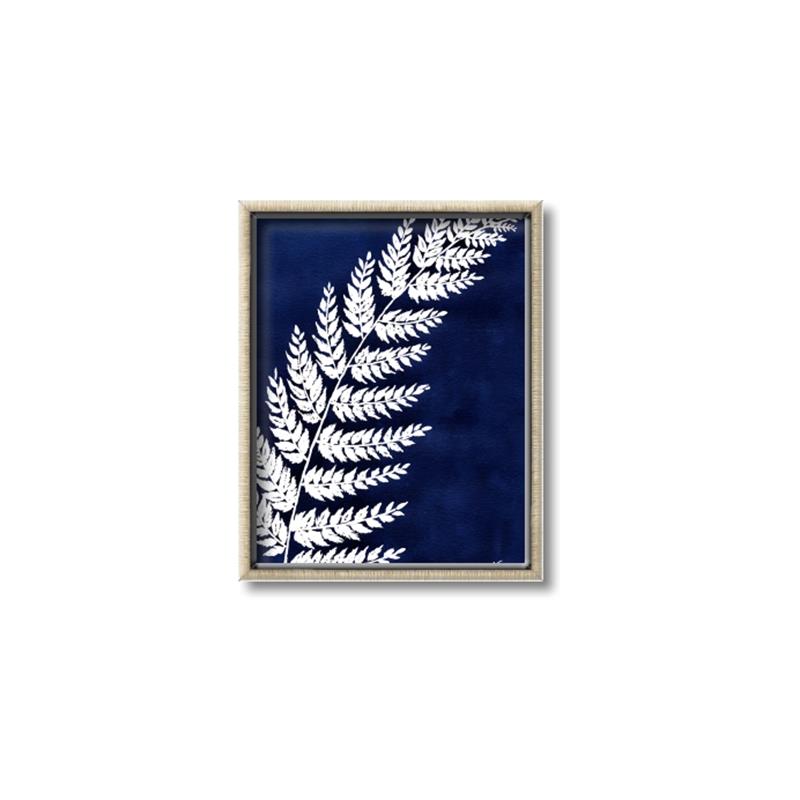 Picture of Fern on blue I  _GroupedProduct_Rectangle_Portrait_Canvas_Framed_