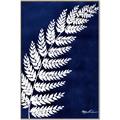 Picture of Fern on blue I  _GroupedProduct_Rectangle_Portrait_Canvas_Framed_