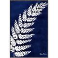 Picture of Fern on blue I  _GroupedProduct_Rectangle_Portrait_Canvas_Framed_