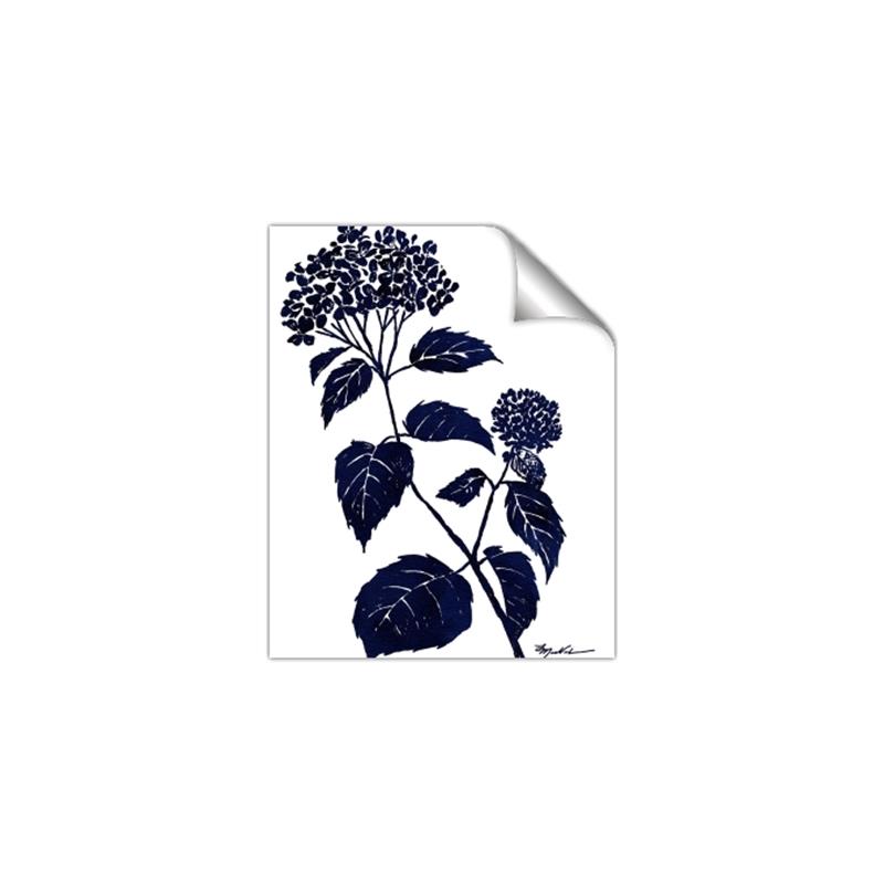 Picture of Blue Flower on White I _GroupedProduct_Rectangle_Portrait_Unframed_Print_Only_