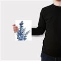 Picture of Navy Blue Eucalyptus I  _GroupedProduct_Rectangle_Portrait_Canvas_