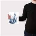 Picture of Navy Blue Eucalyptus II _GroupedProduct_Rectangle_Portrait_Canvas_