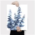 Picture of Navy Blue Eucalyptus II _GroupedProduct_Rectangle_Portrait_Canvas_