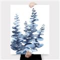 Picture of Navy Blue Eucalyptus II _GroupedProduct_Rectangle_Portrait_Canvas_