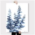 Picture of Navy Blue Eucalyptus II _GroupedProduct_Rectangle_Portrait_Canvas_