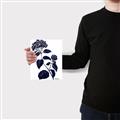 Picture of Blue Flower on White I _GroupedProduct_Rectangle_Portrait_Canvas_