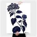 Picture of Blue Flower on White I _GroupedProduct_Rectangle_Portrait_Canvas_