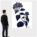 Picture of Blue Flower on White I _GroupedProduct_Rectangle_Portrait_Canvas_