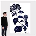 Picture of Blue Flower on White I _GroupedProduct_Rectangle_Portrait_Canvas_