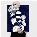 Picture of Flower on Blue II  _GroupedProduct_Rectangle_Portrait_Canvas_