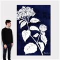 Picture of Flower on Blue II  _GroupedProduct_Rectangle_Portrait_Canvas_