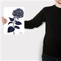 Picture of Blue Flower on White II  _GroupedProduct_Rectangle_Portrait_Canvas_