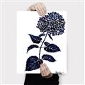 Picture of Blue Flower on White II  _GroupedProduct_Rectangle_Portrait_Canvas_
