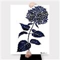 Picture of Blue Flower on White II  _GroupedProduct_Rectangle_Portrait_Canvas_