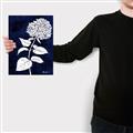 Picture of Flower on Blue I _GroupedProduct_Rectangle_Portrait_Canvas_