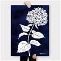 Picture of Flower on Blue I _GroupedProduct_Rectangle_Portrait_Canvas_