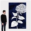 Picture of Flower on Blue I _GroupedProduct_Rectangle_Portrait_Canvas_