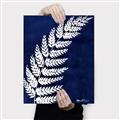 Picture of Fern on blue I  _GroupedProduct_Rectangle_Portrait_Canvas_