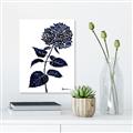 Picture of Blue Flower on White II  _GroupedProduct_Rectangle_Portrait_Canvas_