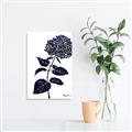 Picture of Blue Flower on White II  _GroupedProduct_Rectangle_Portrait_Canvas_
