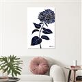 Picture of Blue Flower on White II  _GroupedProduct_Rectangle_Portrait_Canvas_