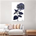 Picture of Blue Flower on White II  _GroupedProduct_Rectangle_Portrait_Canvas_